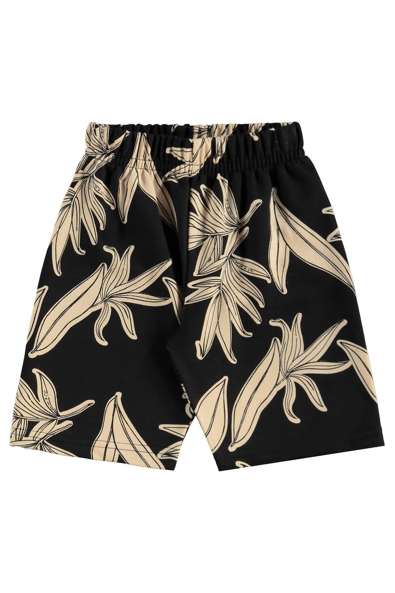 Conjunto de Folhas com Regata e Bermuda para Menino (Bege) Bee Loop