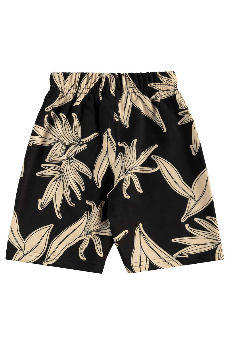 Conjunto de Folhas com Regata e Bermuda para Menino (Bege) Bee Loop