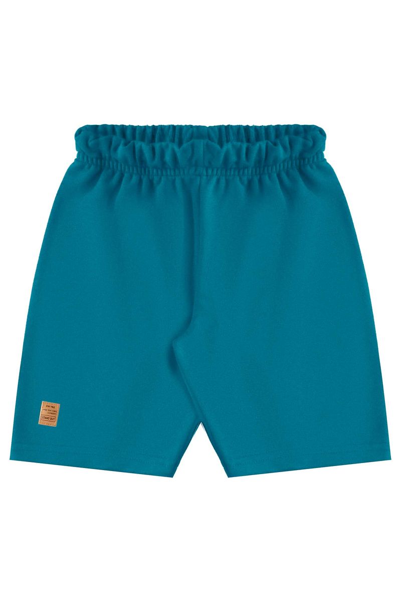 Conjunto com Camiseta de Folhas e Bermuda para Menino (Marrom) Bee Loop
