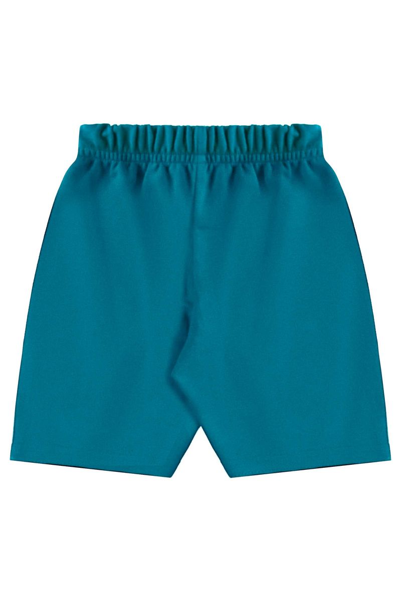 Conjunto com Camiseta de Folhas e Bermuda para Menino (Marrom) Bee Loop