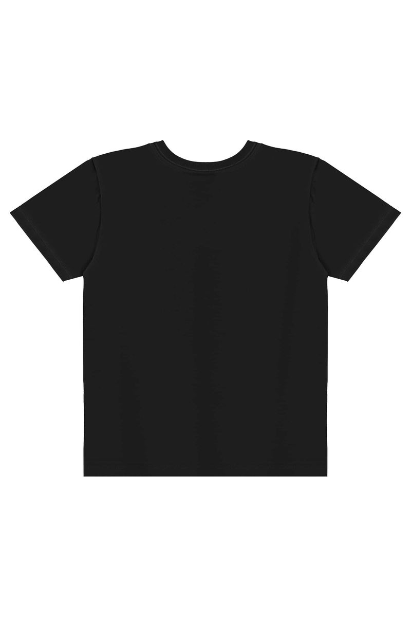 Conjunto com Camiseta Estampada e Bermuda para Menino (Preto) Bee Loop