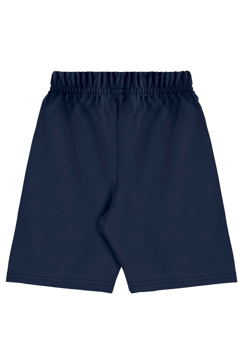 Conjunto com Camiseta Estampada e Bermuda para Menino (Azul Marinho) Bee Loop