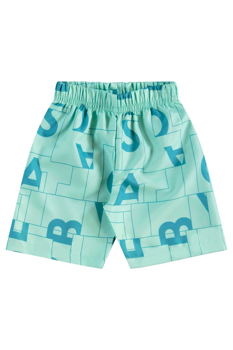 Conjunto Estampado com Regata e Bermuda para Menino (Branco) Bee Loop