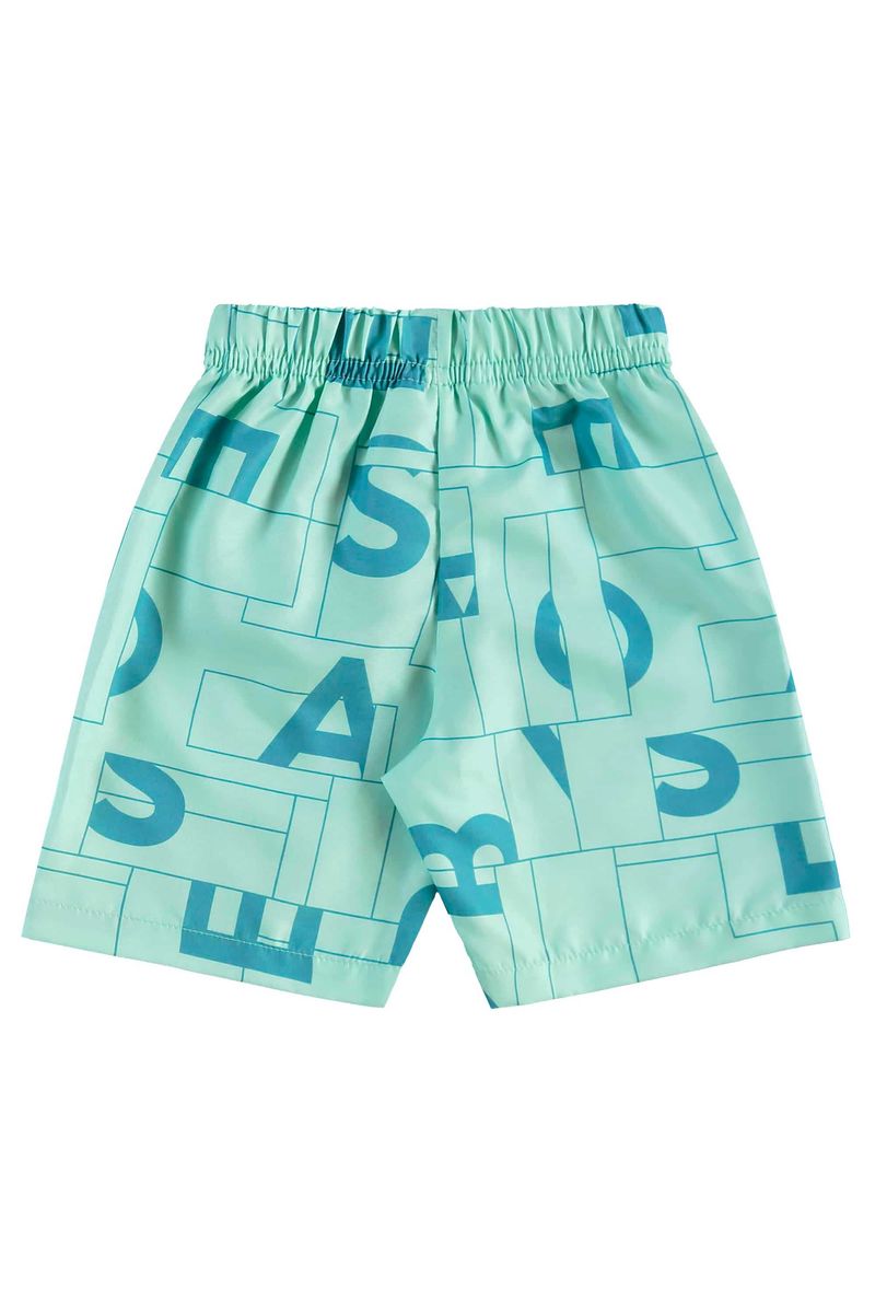 Conjunto Estampado com Regata e Bermuda para Menino (Branco) Bee Loop
