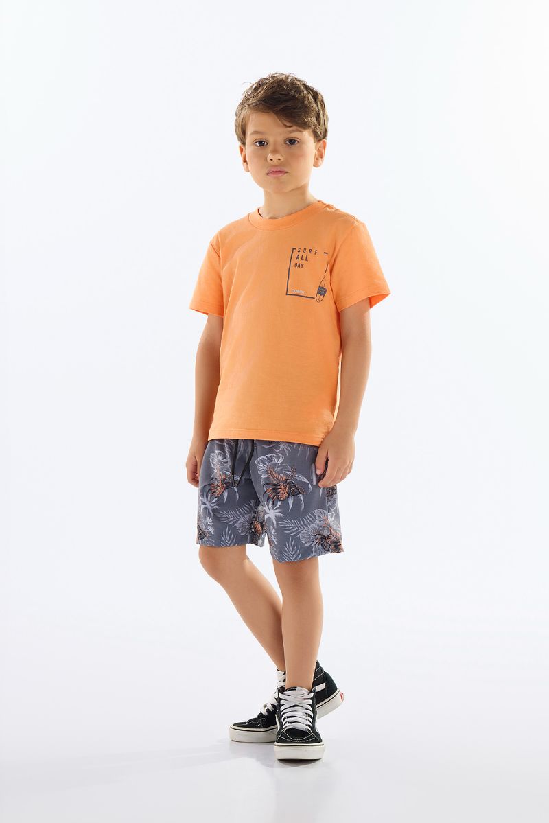 conjunto-camiseta-e-bermuda-infantil-laranja-quimby