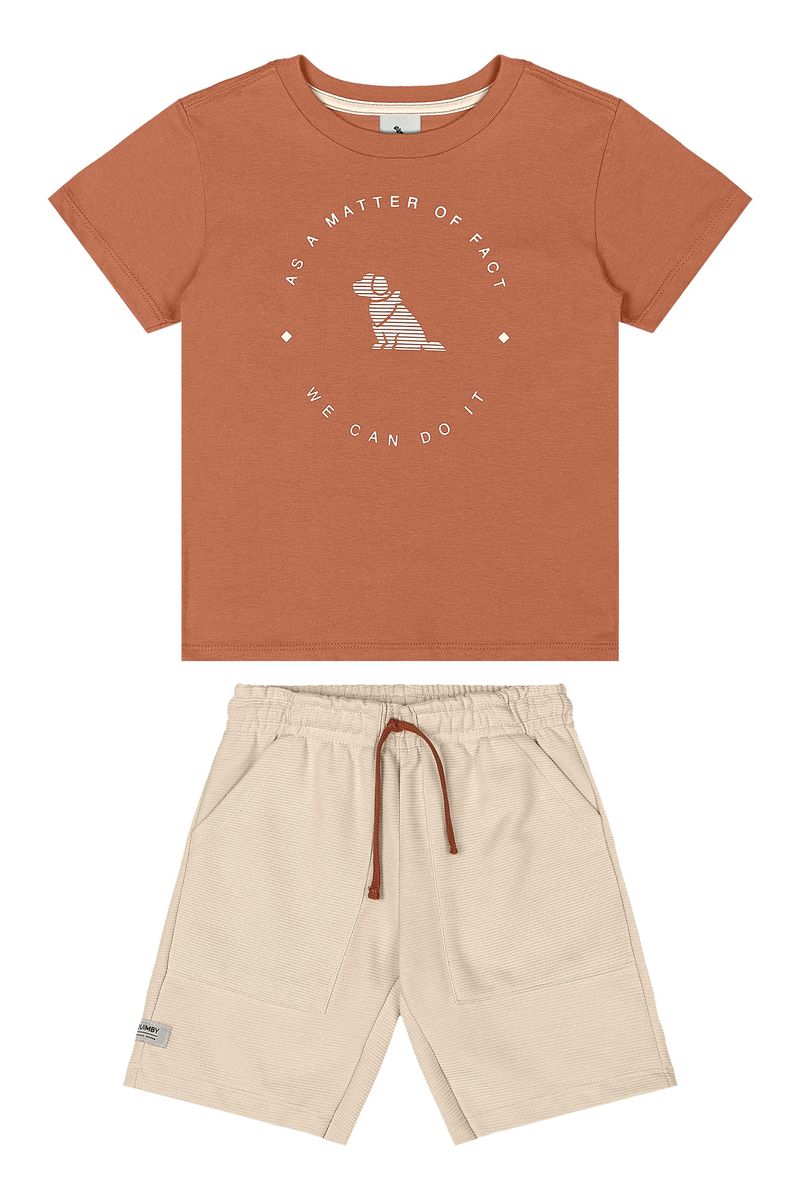 conjunto-infantil-com-camiseta-e-bermuda-marrom-quimby