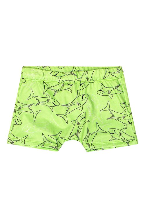 Sunga Boxer Infantil FPS +50 UV DRY (Verde) Quimby