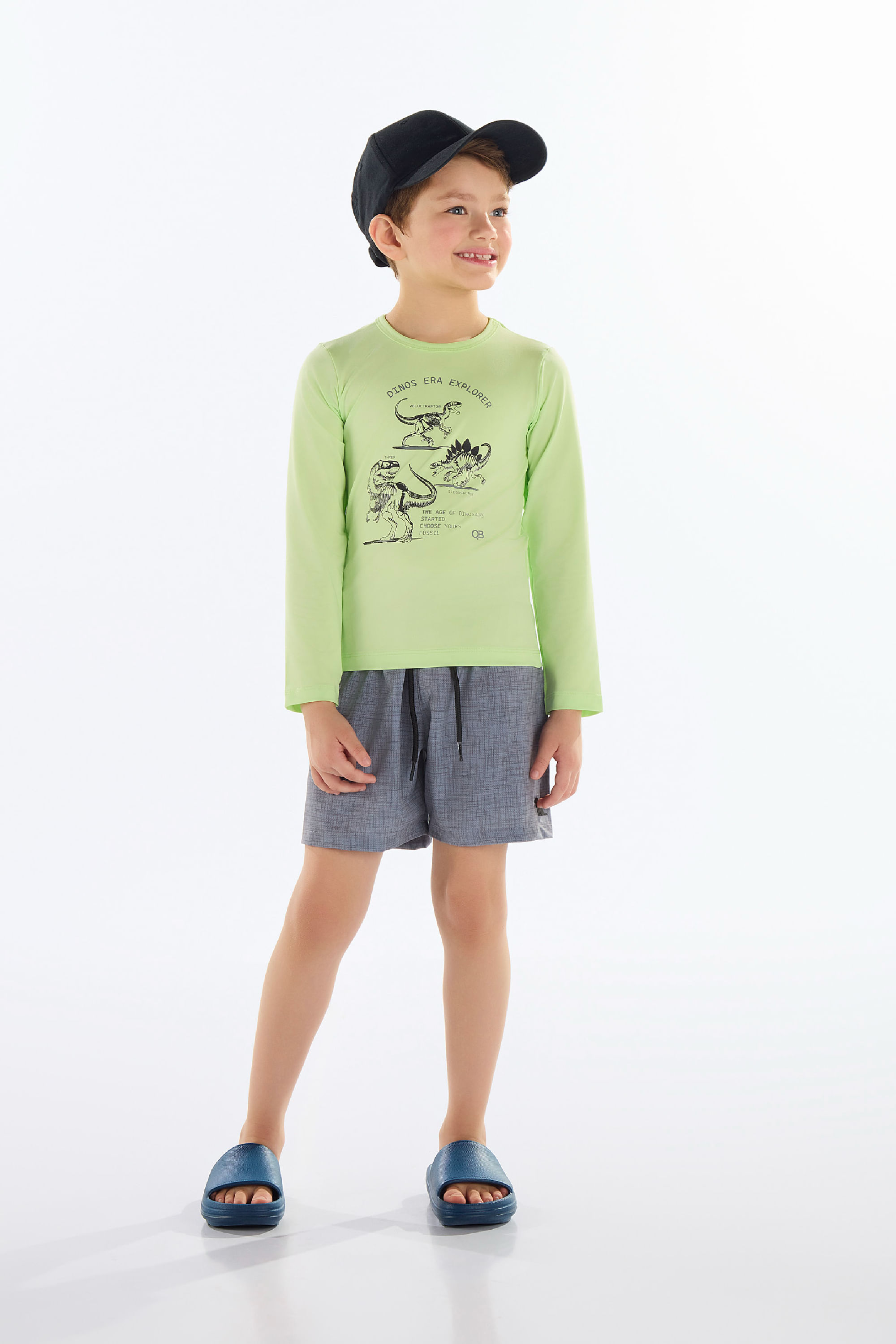 Conjunto de Praia para Menino com FPS +50 (Verde) Quimby