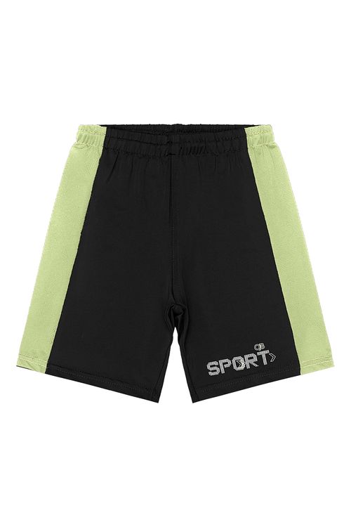 Bermuda Move Infantil Masculino FPS +50 Dry Fit (Preto) Quimby