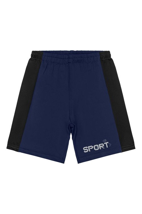 Bermuda Move Infantil Masculino FPS +50 Dry Fit (Azul Marinho) Quimby