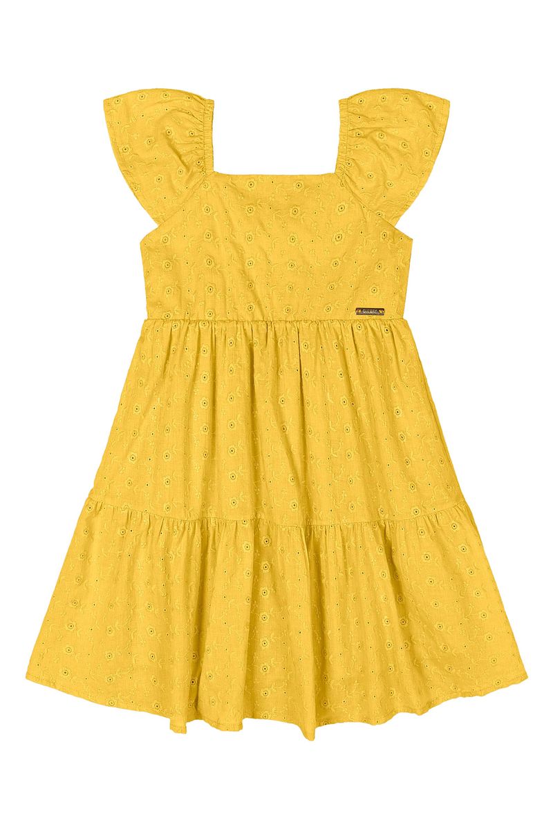 vestido-infantil-em-laise-forrado-amarelo-quimby