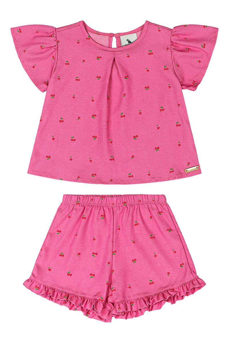 conjunto-bebe-com-blusa-e-short-de-cerejinhas-rosa-quimby