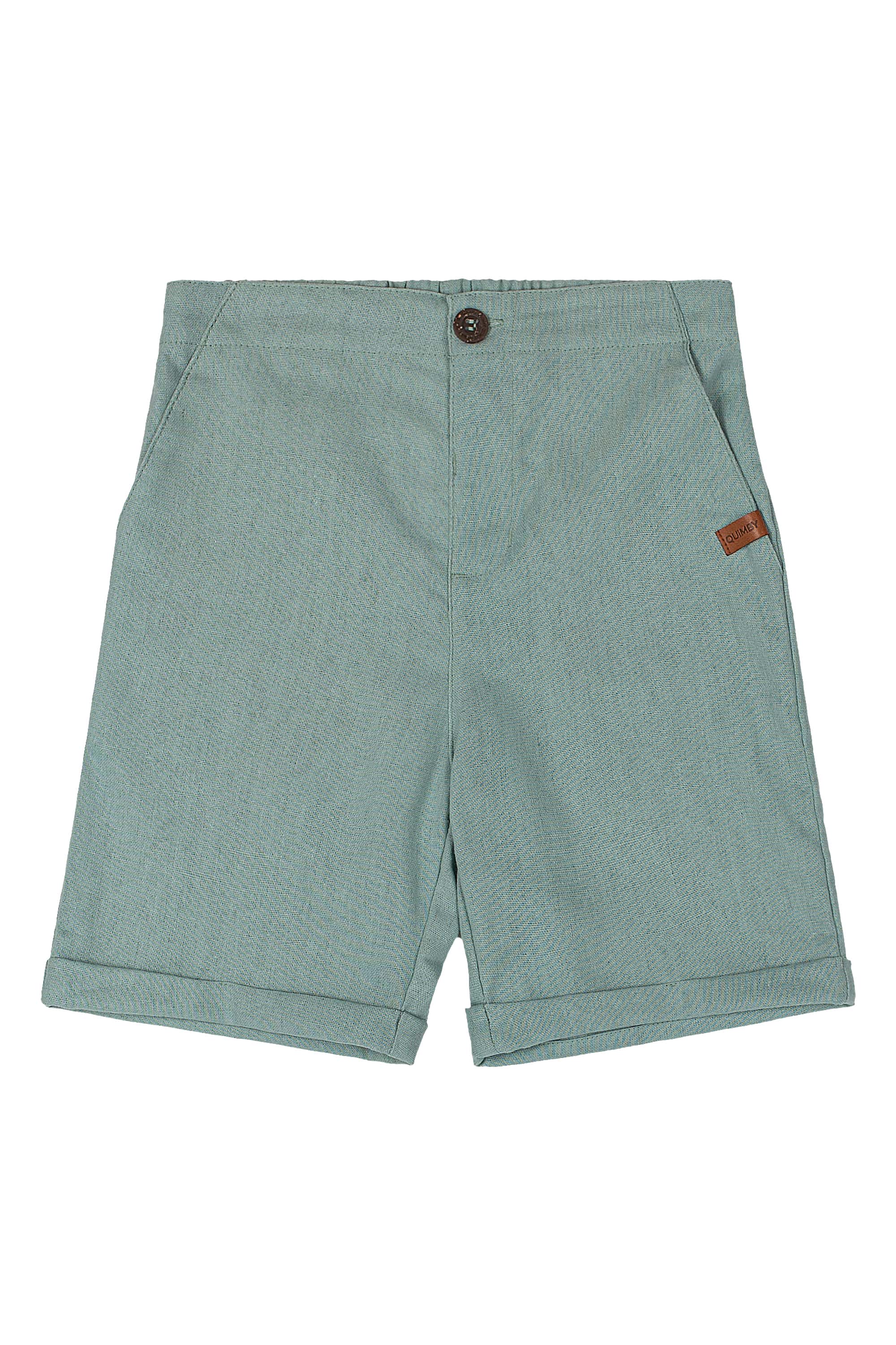 Bermuda Infantil Masculina em Viscolinho (Verde) Quimby