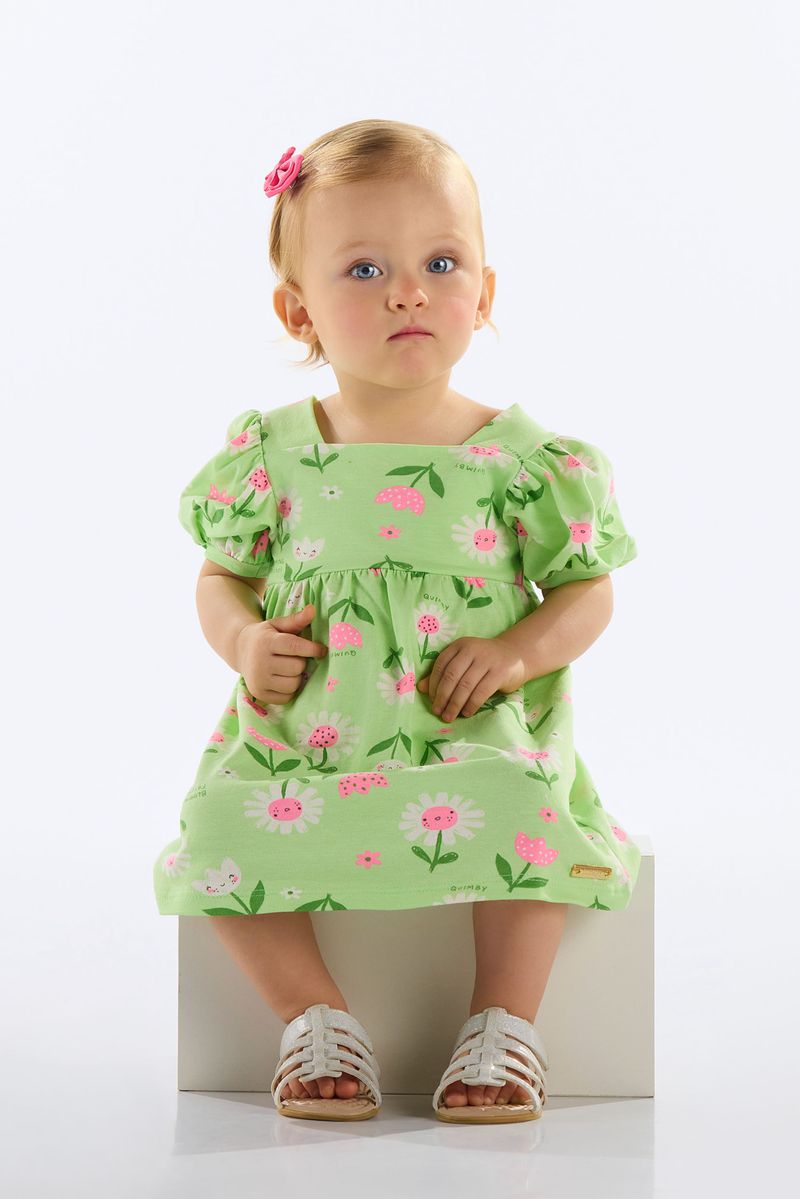vestido-florezinhas-para-bebe-verde-quimby