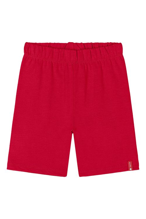 Bermuda Ciclista Básica Infantil Feminina (Vermelho) Quimby
