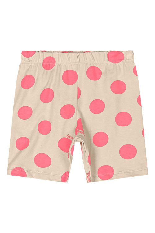 Bermuda Ciclista Estampada Infantil em Cotton (Bege) Quimby