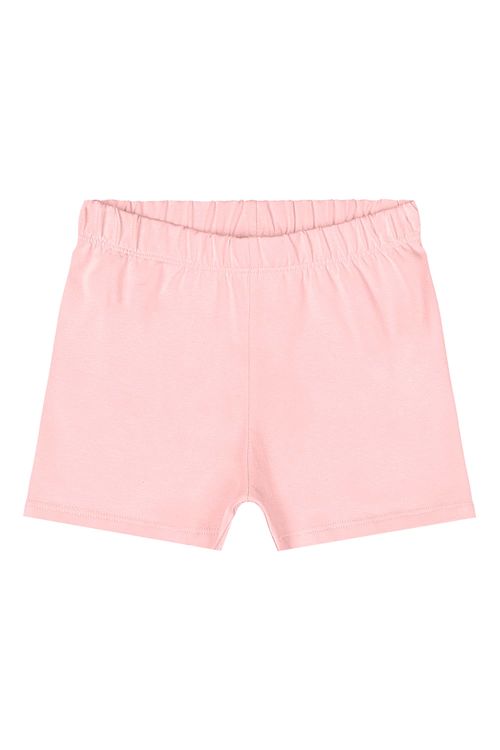 Short em Cotton Infantil Feminino (Rosa) Quimby