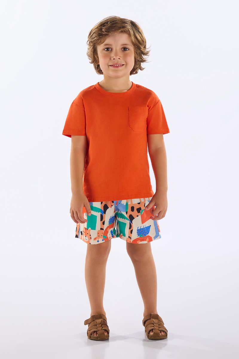 conjunto-infantil-masculino-com-camiseta-e-short-animais-laranja-up-baby