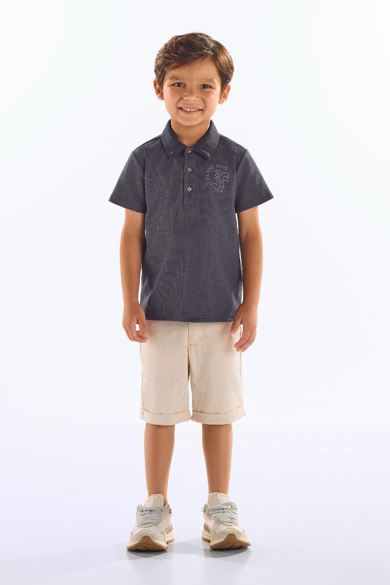 camisa-polo-infantil-masculino-em-algodao-texturizado-cinza-escuro-up-baby