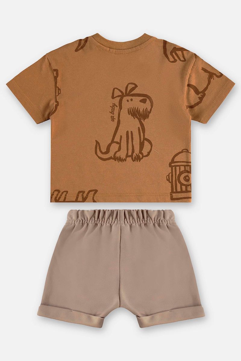 conjunto-com-camiseta-cachorrinho-e-bermuda-para-bebe-menino-marrom-up-baby