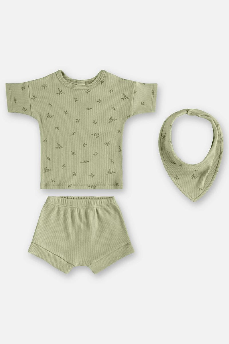 conjunto-nature-com-blusa-babador-bandana-e-short-unissex-para-bebe-verde-up-baby