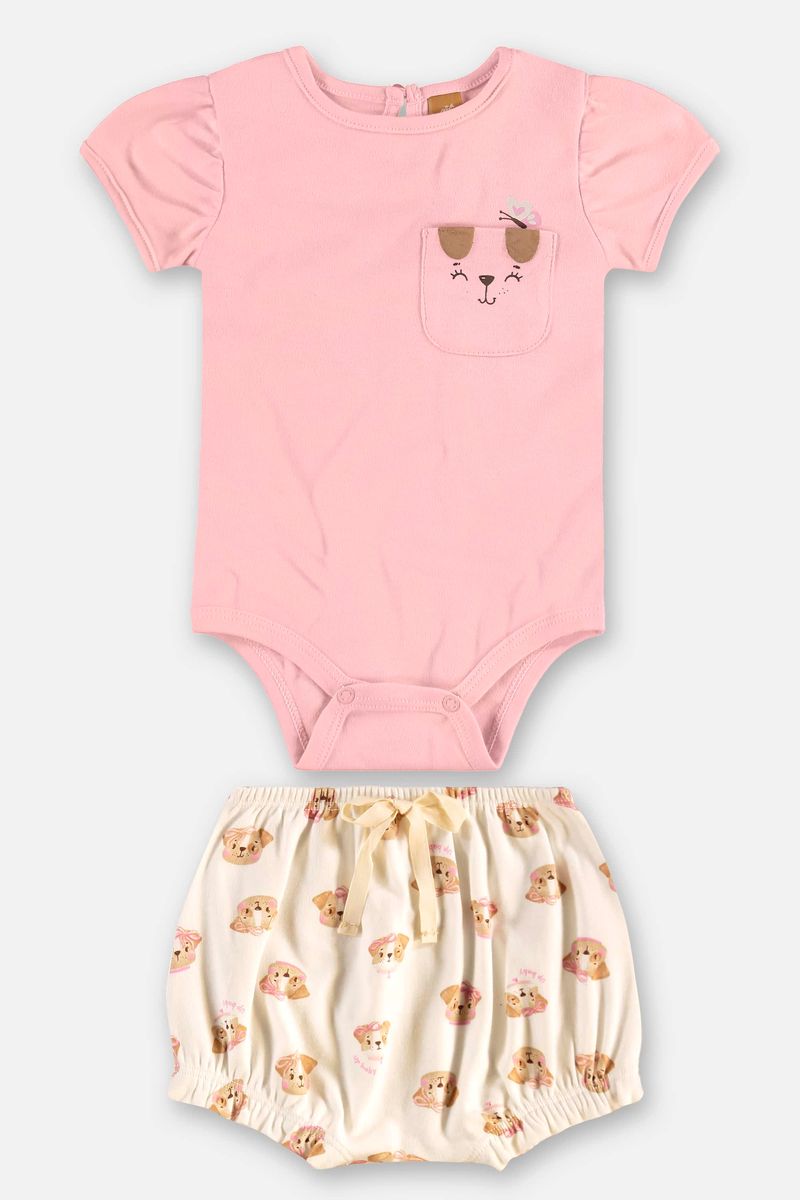 conjunto-com-body-e-short-cachorrinho-para-bebe-menina-rosa-up-baby
