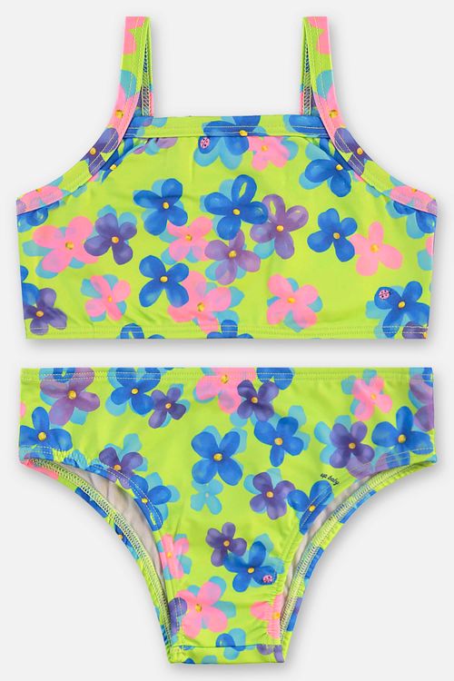 Biquíni Infantil em Poliéster e Elastano FPS +50 (Verde) Up Baby