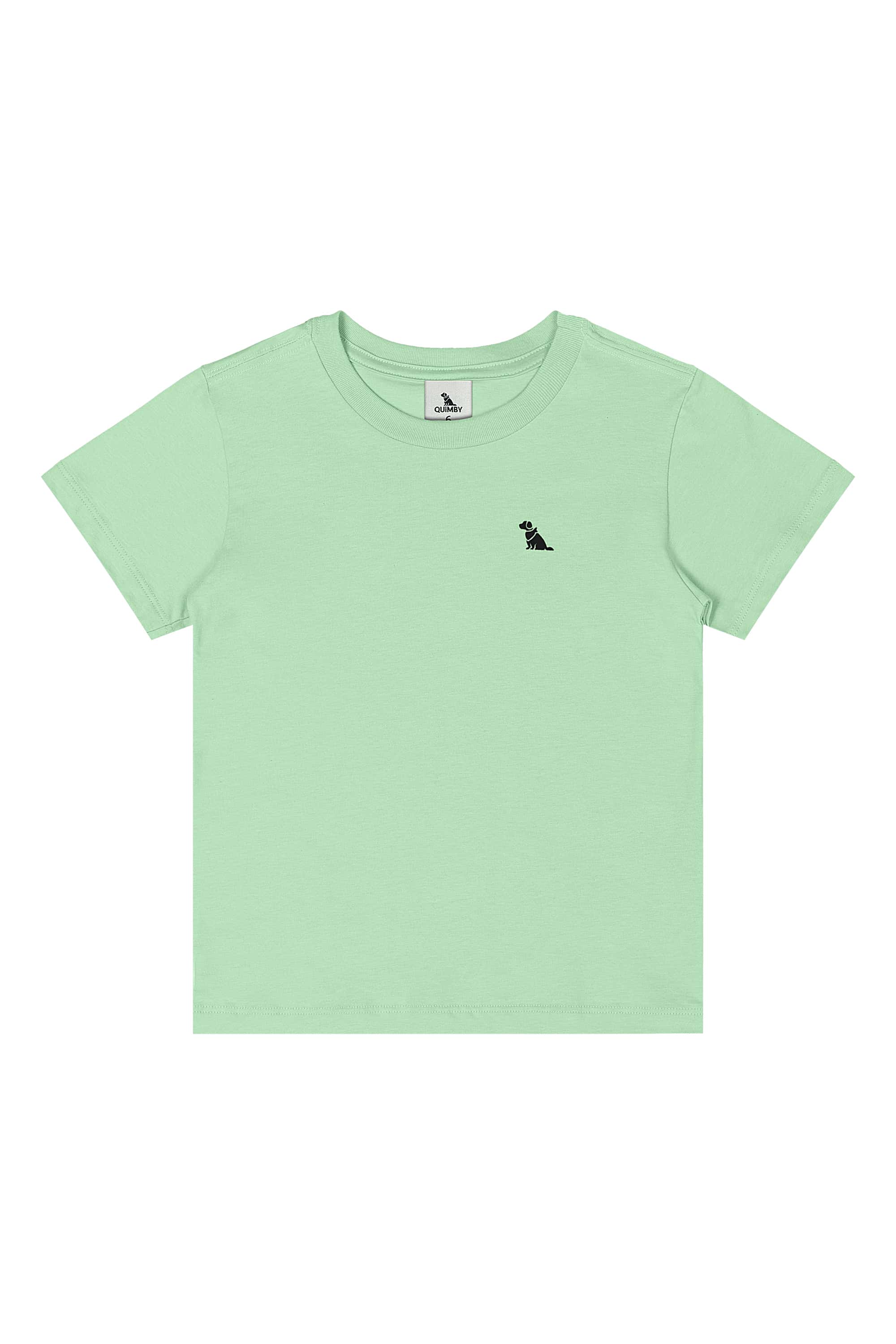 Camiseta Infantil Masculina em Meia Malha (Verde) Quimby