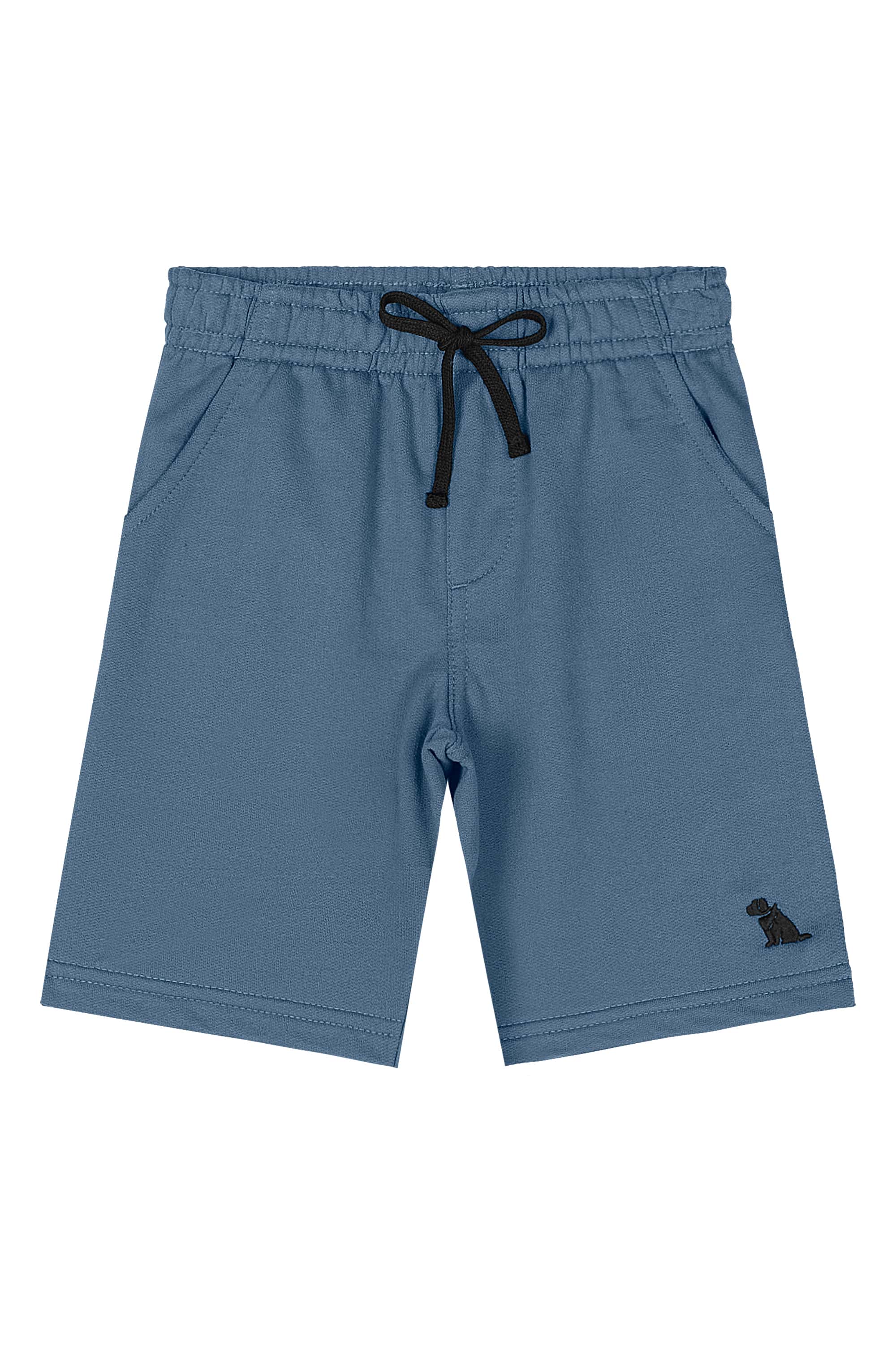 Bermuda Infantil Masculina em Moletom Básico (Azul) Quimby