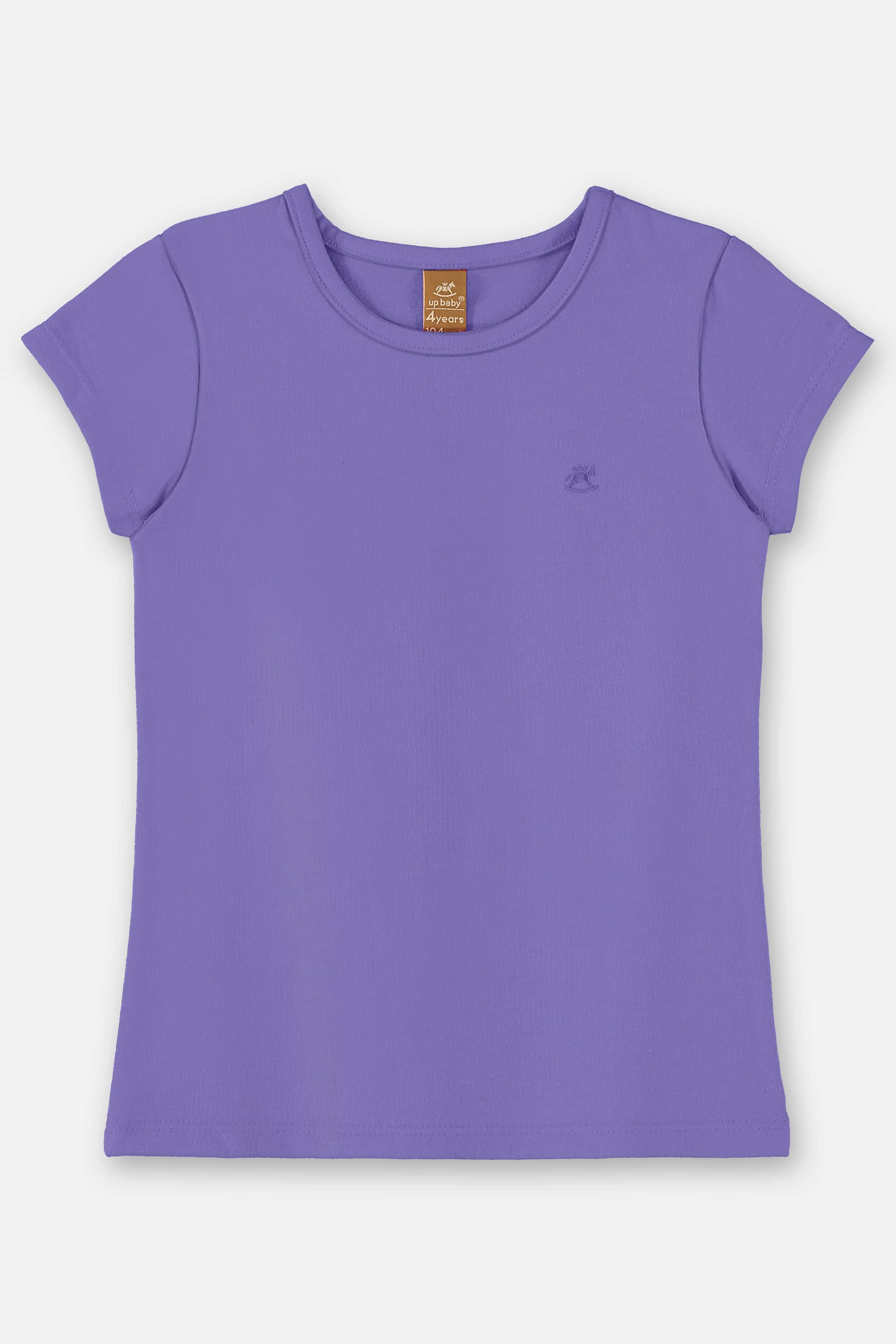 Blusa Infantil Feminina Básica em Cotton (Roxo) Up Baby