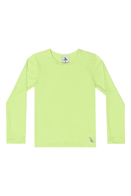 Blusa Unissex em Malha com Proteção UV Dry (Verde Claro) Quimby