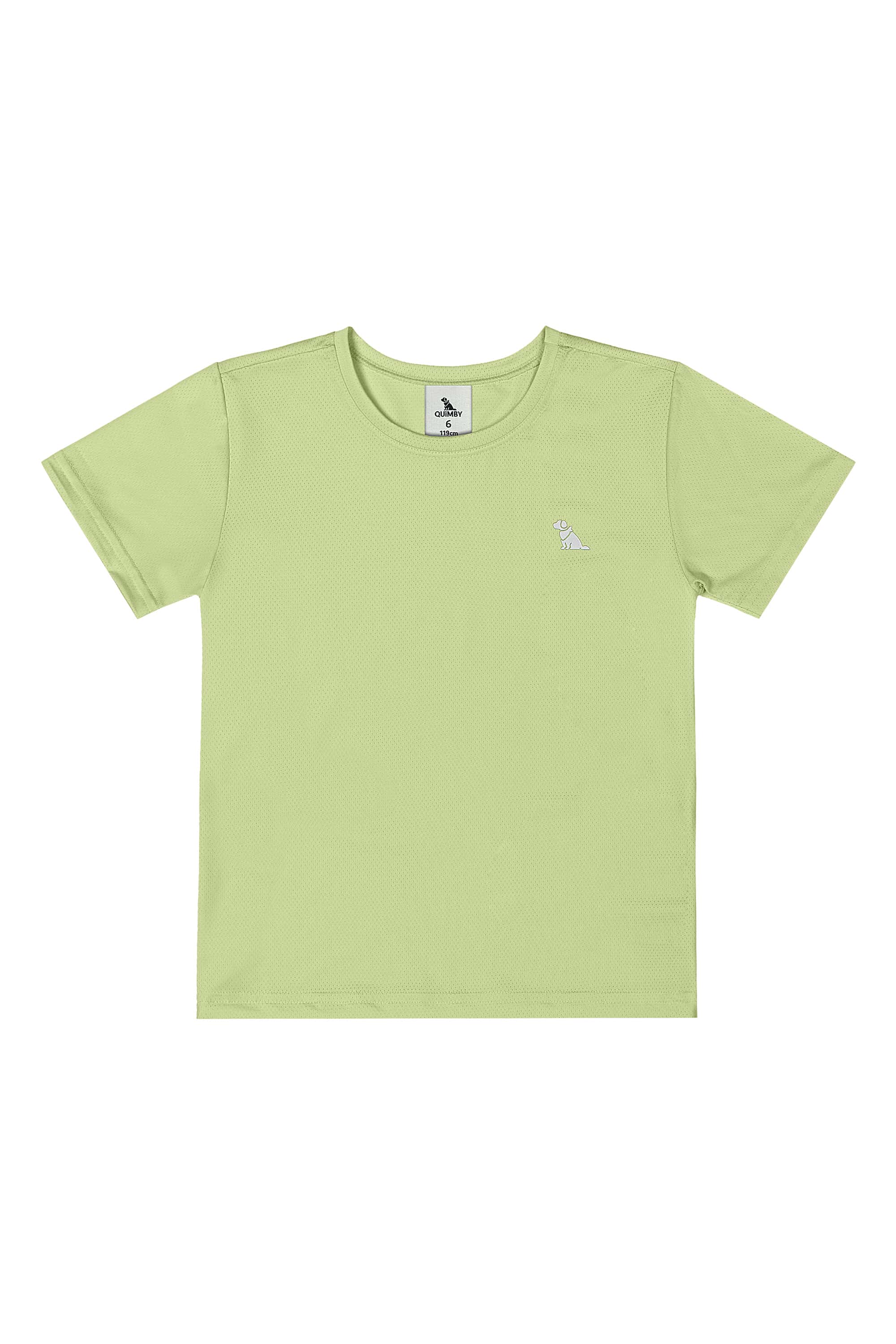 Camiseta Infantil Masculina em Malha Dry Fit (Verde) Quimby