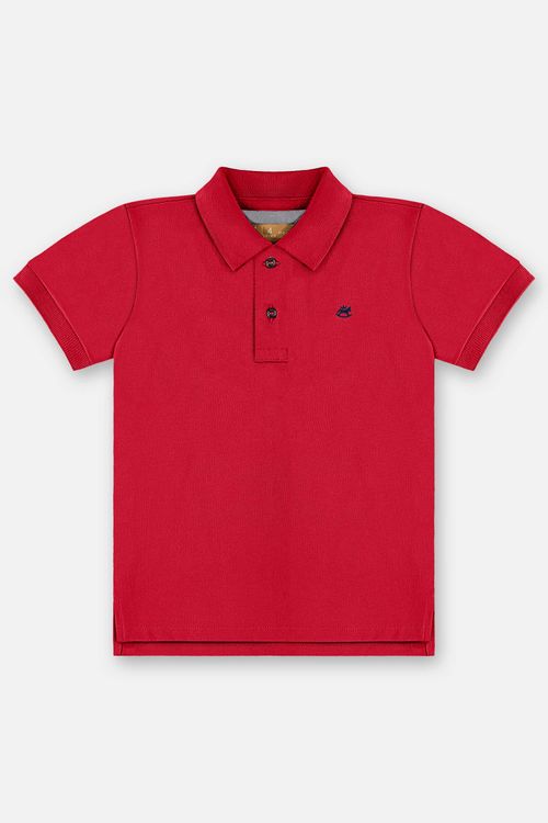 Camisa Polo em Piquet Infantil Masculina (Vermelho) Up Baby