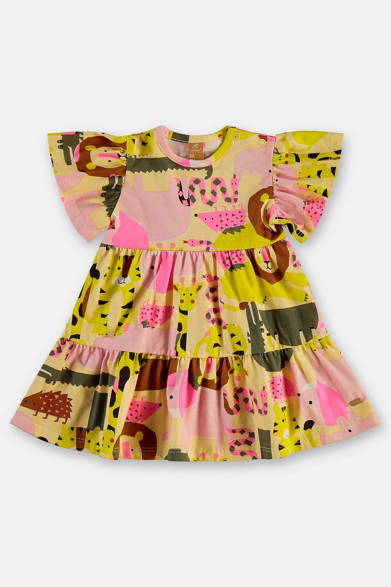 vestido-manga-curta-em-algodao-para-bebe-amarelo-up-baby