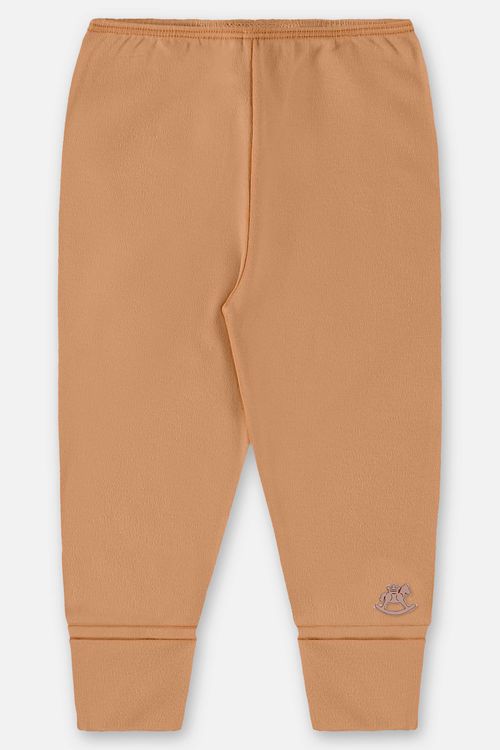 Calça Unissex para Bebê em Suedine Essentials (Marrom) Up Baby