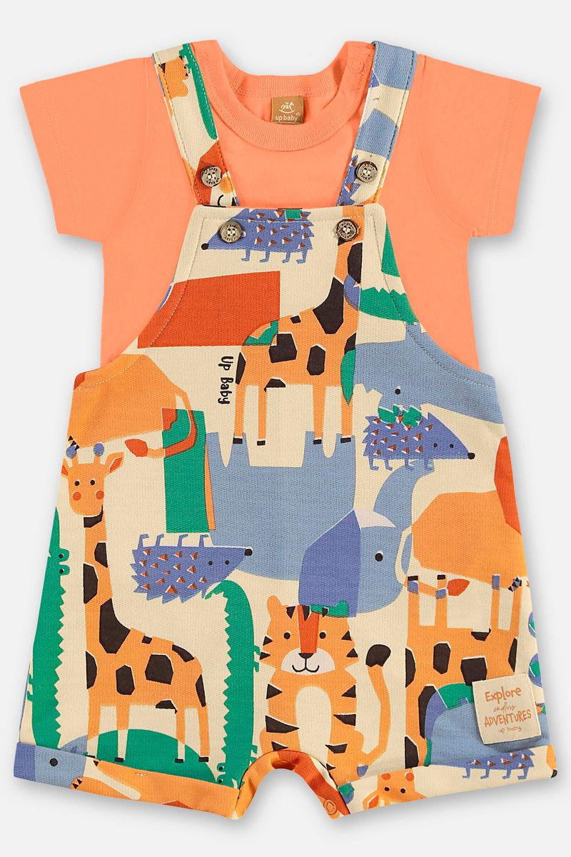 conjunto-com-jardineira-bichinhos-e-body-para-bebe-menino-laranja-up-baby