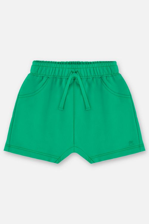 Short em Moletom Sem Felpa para Bebê Menino (Verde) Up Baby