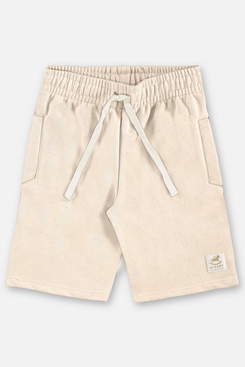 Bermuda em Moletom Linho Infantil Masculino (Bege) Up Baby