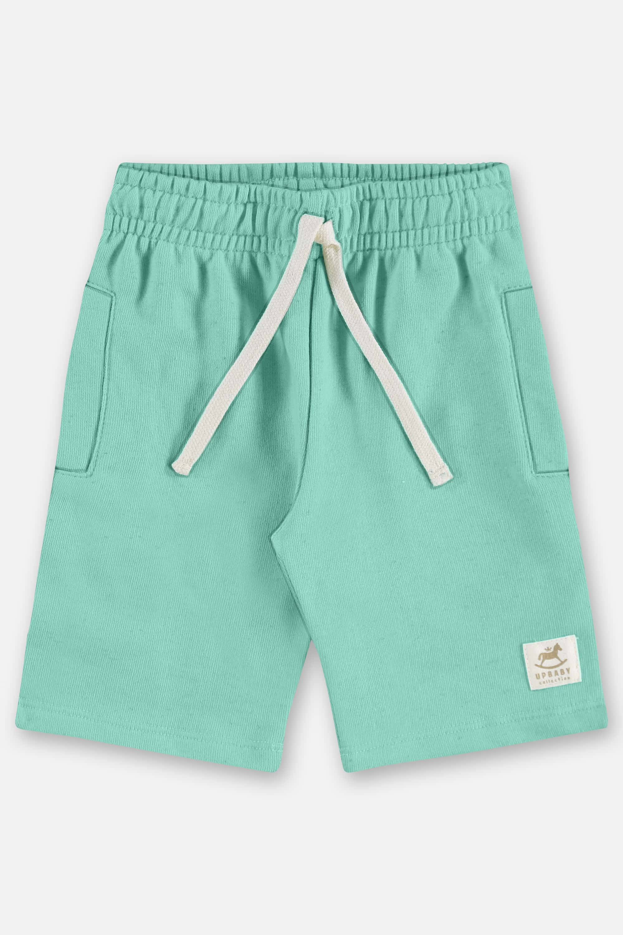 Bermuda em Moletom Linho Infantil Masculino (Azul) Up Baby