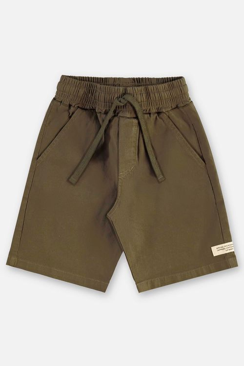 Bermuda Infantil Masculina em Sarja com Elastano (Verde) Up Baby