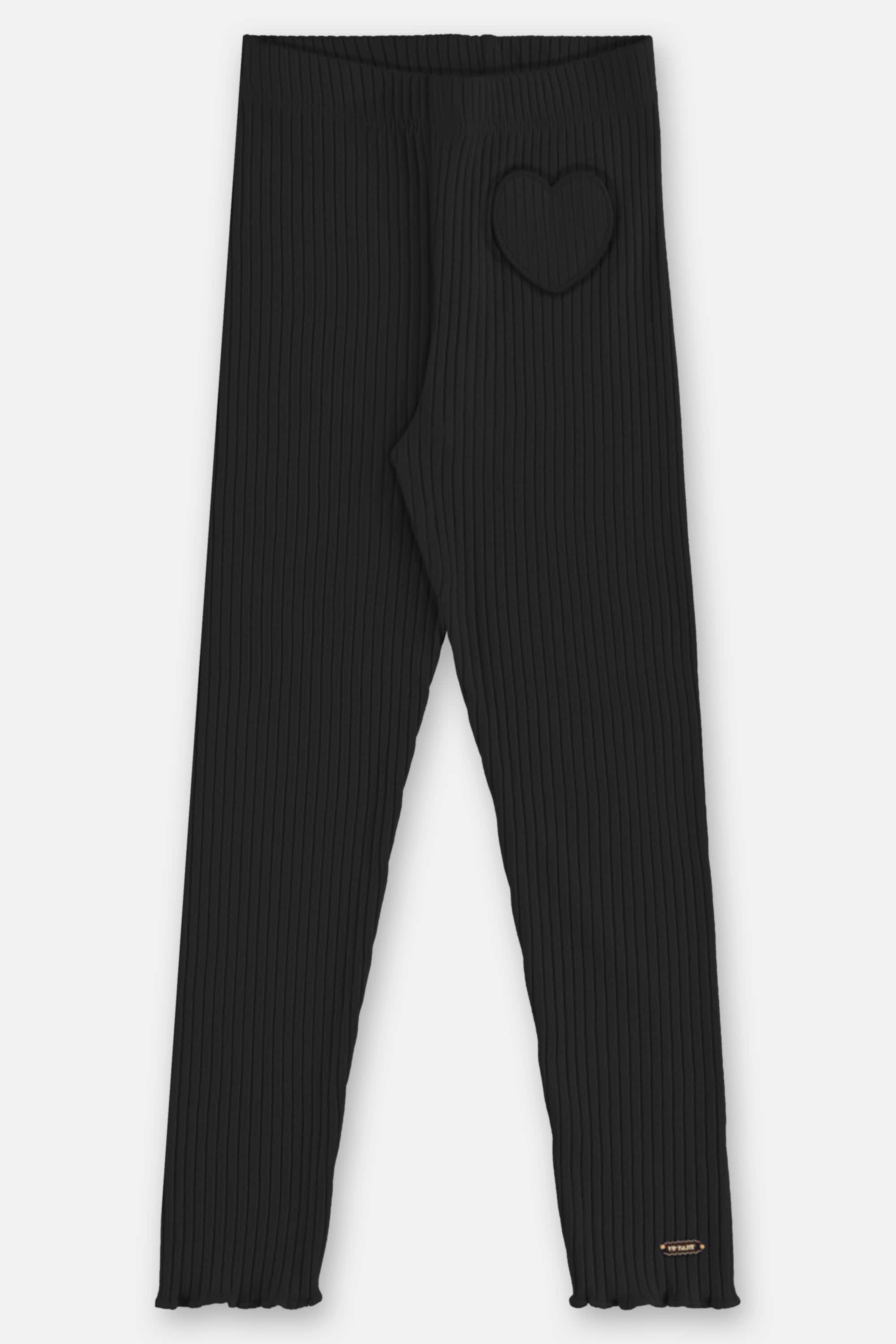 Calça Infantil Feminina em Ribana Canelada (Preto) Up Baby