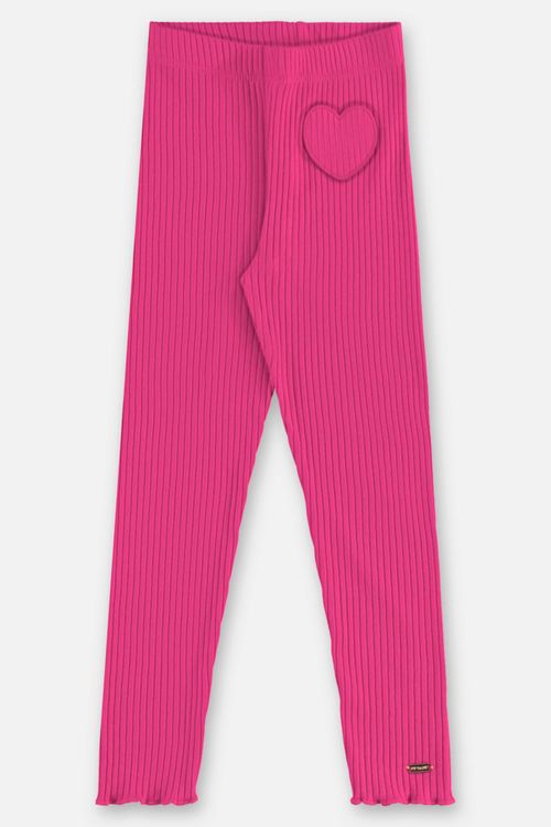 Calça Infantil Feminina em Ribana Canelada (Rosa) Up Baby