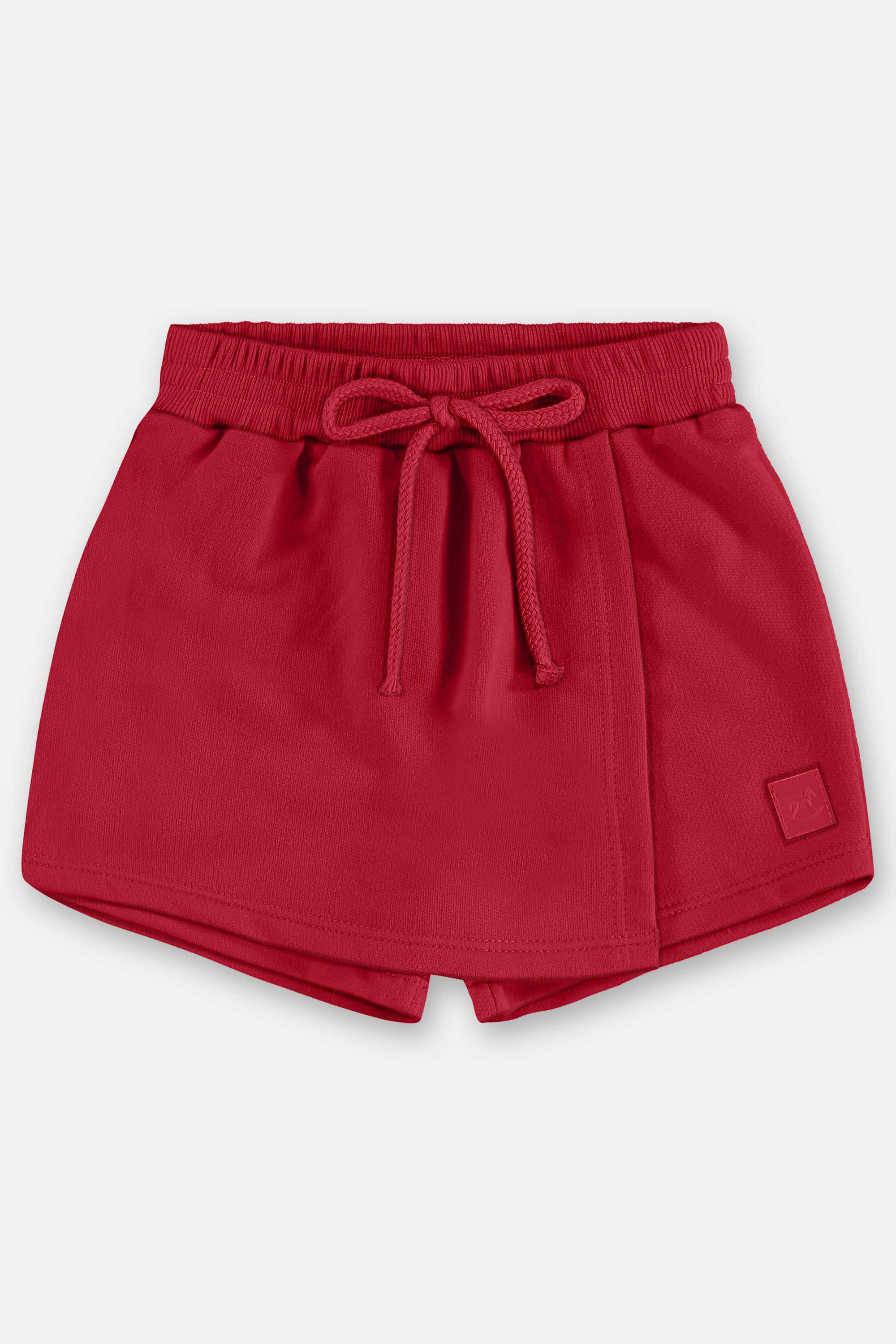 Short-Saia Infantil em Moletom Sem Felpa (Vermelho) Up Baby