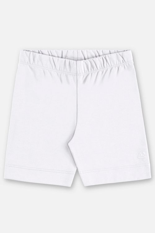 Bermuda Ciclista Infantil Feminina em Cotton (Branco) Up Baby