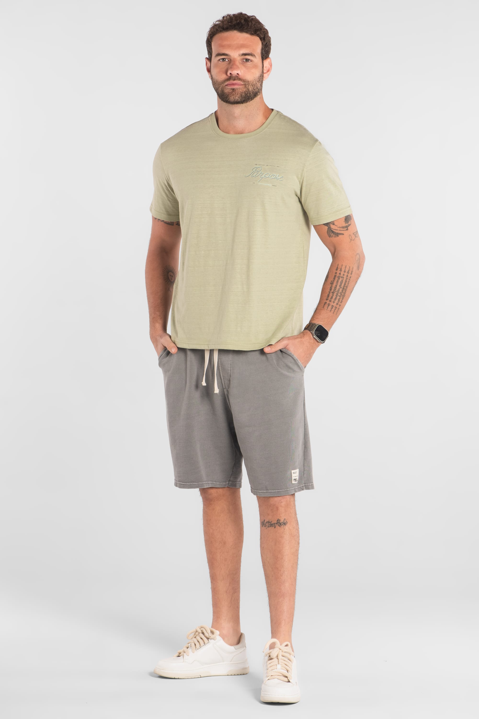 Camiseta Masculina Básica em Algodão Sustentável (Verde) The Philippines