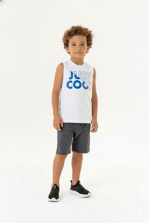 Conjunto Just Cool Infantil para Menino (Branco) Guloseima