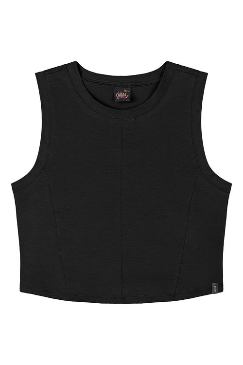 Regata Juvenil para Menina (Preto) Gloss