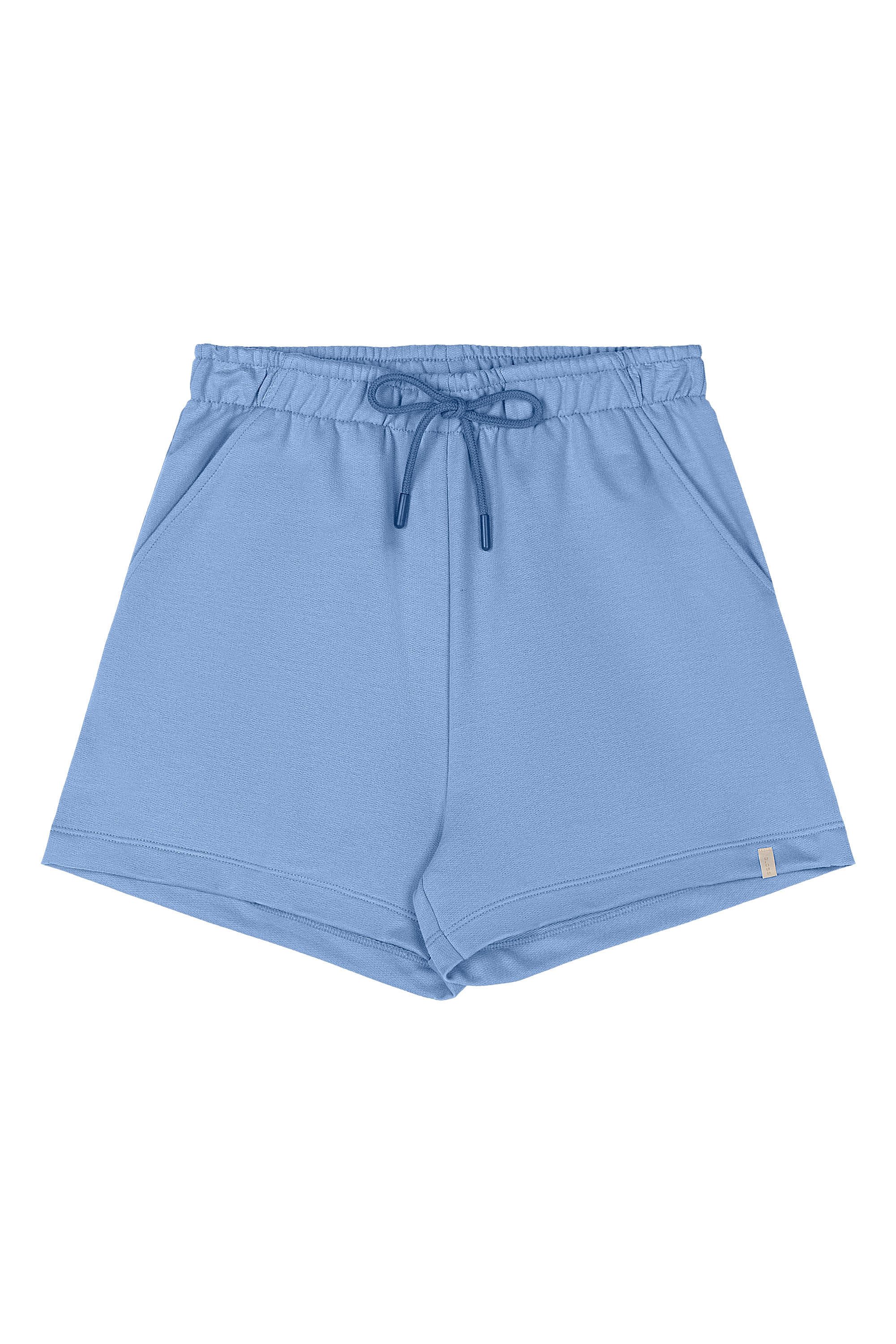 Short Básico Juvenil em Moletom para Menina (Azul) Gloss