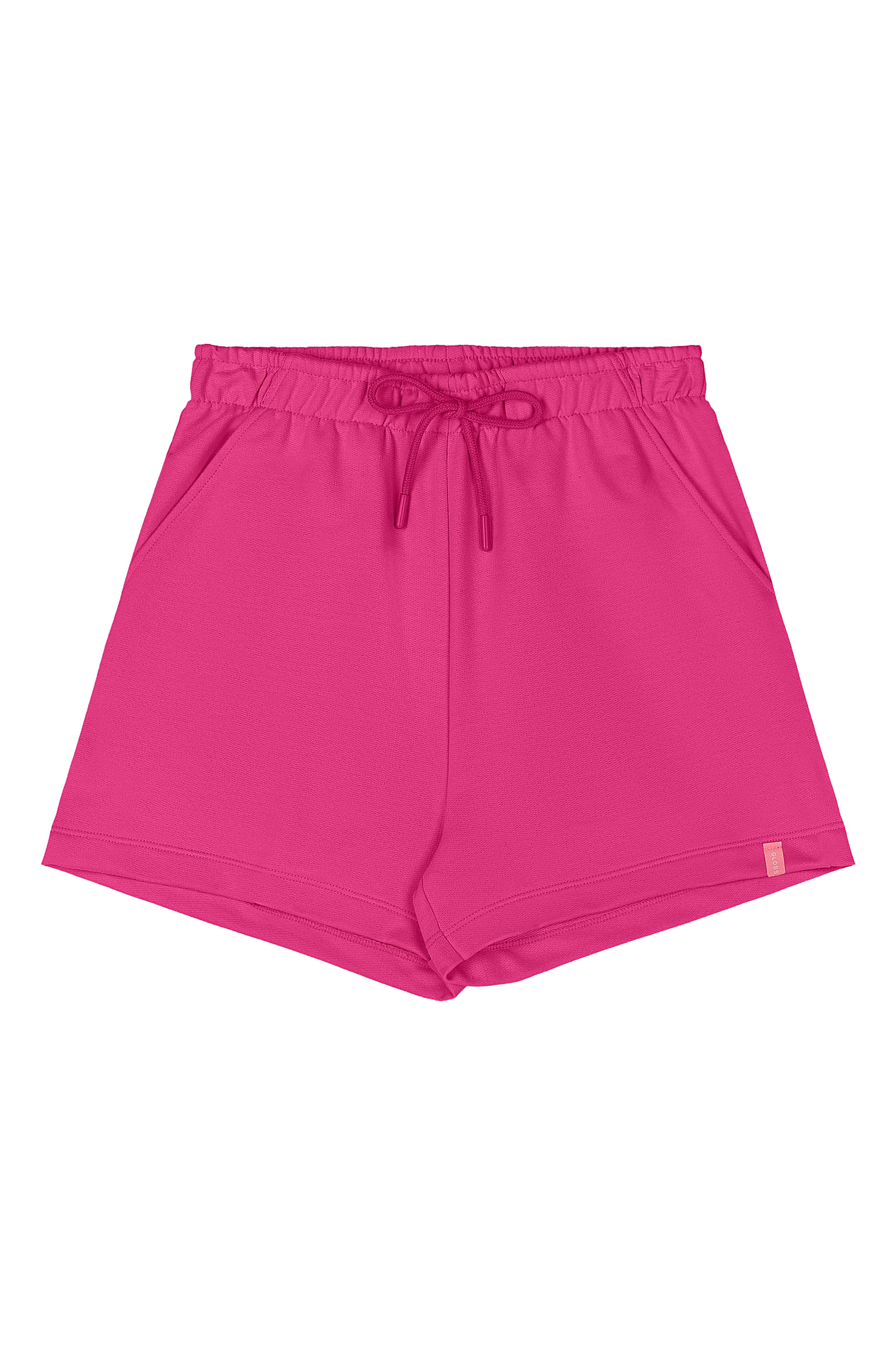 Short Básico Juvenil em Moletom para Menina (Rosa) Gloss