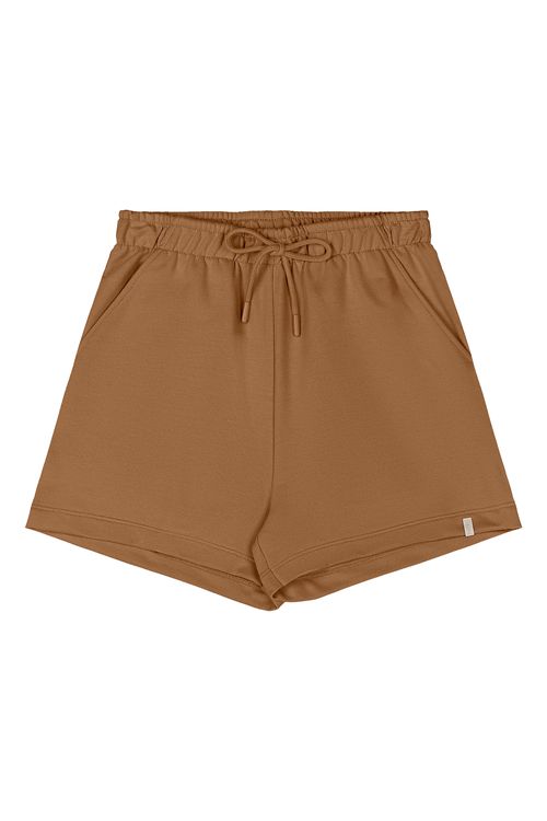 Short Juvenil em Moletom (Marrom) Gloss